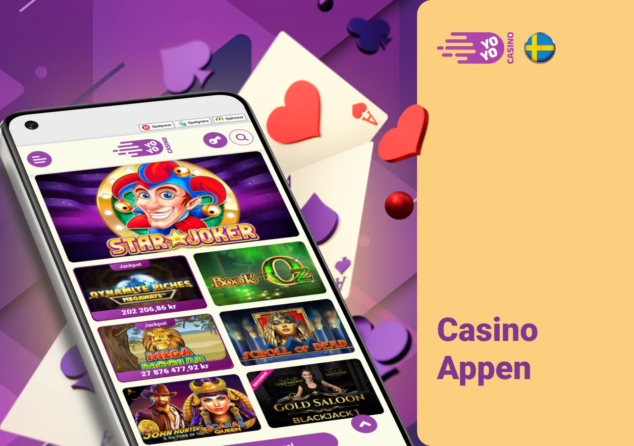 Mobilappen för det populära YoYo Casino